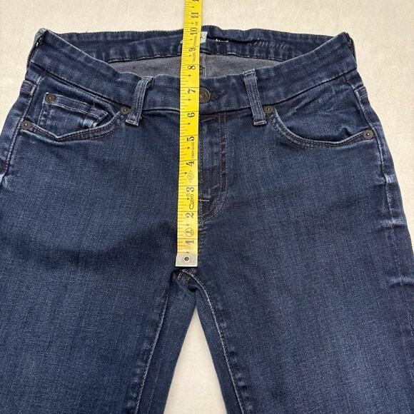 7 For All Mankind Kimmie Low Rise Bootcut Jeans Womens Size 26 Blue Denim - Picture 9 of 12